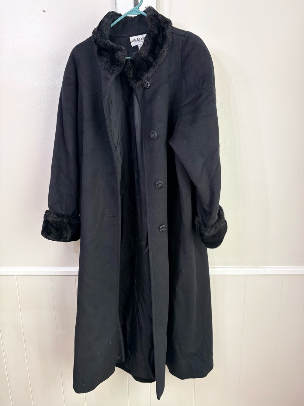 Vintage Designer 100% Pure Wool Coat
